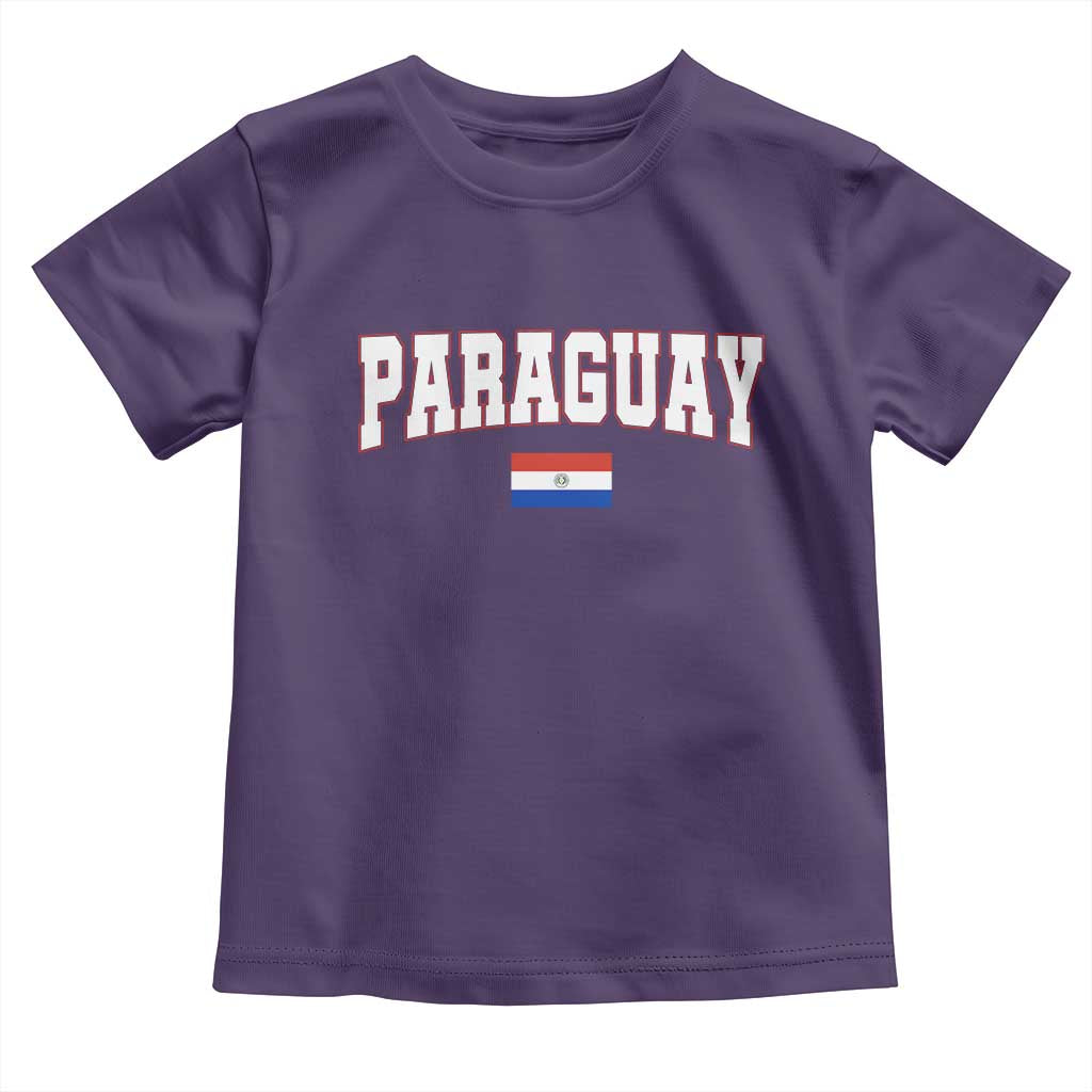 Paraguay Retro Athletic Varsity Style Toddler T Shirt Paraguaya Flag Country Pride Heritage