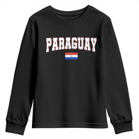Paraguay Retro Athletic Varsity Style Youth Sweatshirt Paraguaya Flag Country Pride Heritage
