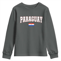 Paraguay Retro Athletic Varsity Style Youth Sweatshirt Paraguaya Flag Country Pride Heritage