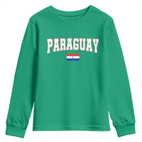 Paraguay Retro Athletic Varsity Style Youth Sweatshirt Paraguaya Flag Country Pride Heritage