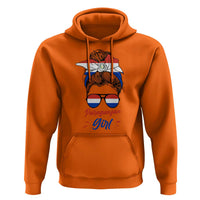 Proud Paraguayan Girl Messy Bun Bandana Aviator Sunglasses Hoodie Paraguay Heritage Roots HispanicLatina Pride