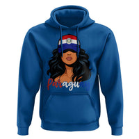 Proud Paraguayan Woman Melanin Curls Afro Latina Hoodie Paraguay Flag Roots Hispanic Heritage Pride