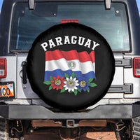 Paraguay Flag Passion Flower Mburucuya Graphic Spare Tire Cover Paraguaya Hispanic Latino Heritage Cultura Pride