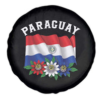 Paraguay Flag Passion Flower Mburucuya Graphic Spare Tire Cover Paraguaya Hispanic Latino Heritage Cultura Pride