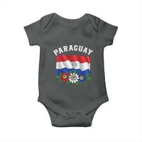 Paraguay Flag Passion Flower Mburucuya Graphic Baby Onesie Paraguaya Hispanic Latino Heritage Cultura Pride
