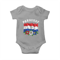 Paraguay Flag Passion Flower Mburucuya Graphic Baby Onesie Paraguaya Hispanic Latino Heritage Cultura Pride