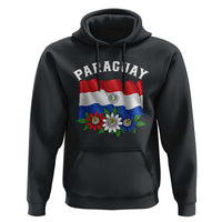 Paraguay Flag Passion Flower Mburucuya Graphic Hoodie Paraguaya Hispanic Latino Heritage Cultura Pride