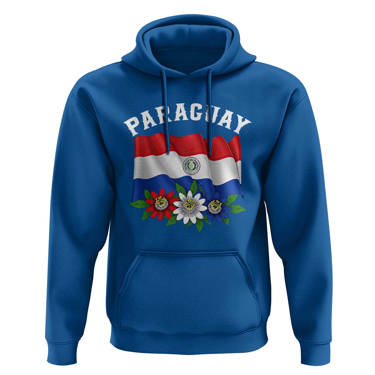 Paraguay Flag Passion Flower Mburucuya Graphic Hoodie Paraguaya Hispanic Latino Heritage Cultura Pride