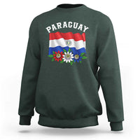 Paraguay Flag Passion Flower Mburucuya Graphic Sweatshirt Paraguaya Hispanic Latino Heritage Cultura Pride