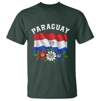 Paraguay Flag Passion Flower Mburucuya Graphic T Shirt Paraguaya Hispanic Latino Heritage Cultura Pride