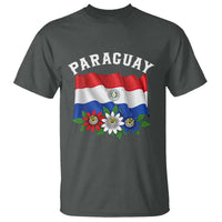 Paraguay Flag Passion Flower Mburucuya Graphic T Shirt Paraguaya Hispanic Latino Heritage Cultura Pride
