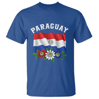 Paraguay Flag Passion Flower Mburucuya Graphic T Shirt Paraguaya Hispanic Latino Heritage Cultura Pride