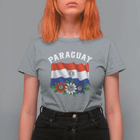 Paraguay Flag Passion Flower Mburucuya Graphic T Shirt For Women Paraguaya Hispanic Latino Heritage Cultura Pride
