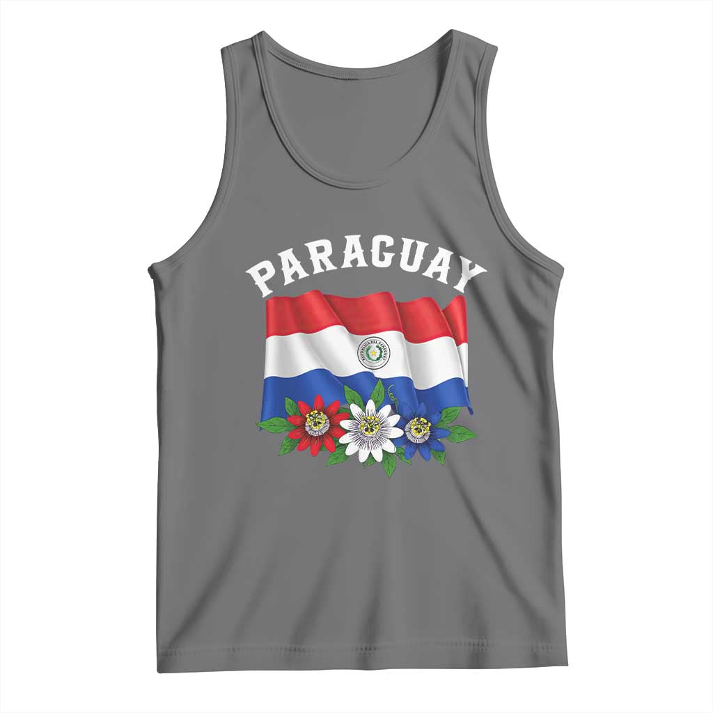 Paraguay Flag Passion Flower Mburucuya Graphic Tank Top Paraguaya Hispanic Latino Heritage Cultura Pride
