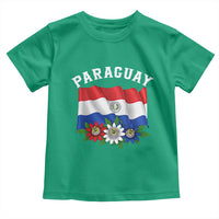 Paraguay Flag Passion Flower Mburucuya Graphic Toddler T Shirt Paraguaya Hispanic Latino Heritage Cultura Pride