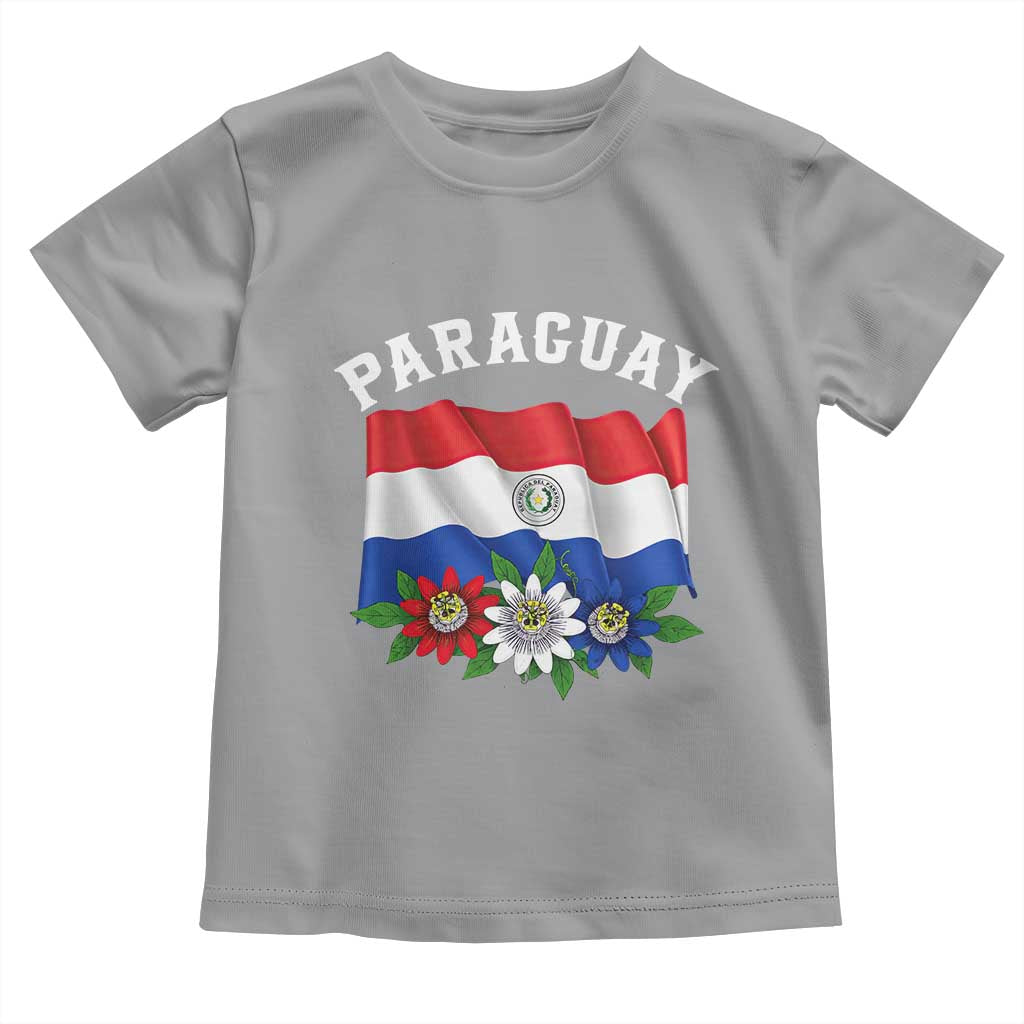 Paraguay Flag Passion Flower Mburucuya Graphic Toddler T Shirt Paraguaya Hispanic Latino Heritage Cultura Pride