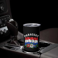 Paraguay Flag Passion Flower Mburucuya Graphic Tumbler Cup Paraguaya Hispanic Latino Heritage Cultura Pride