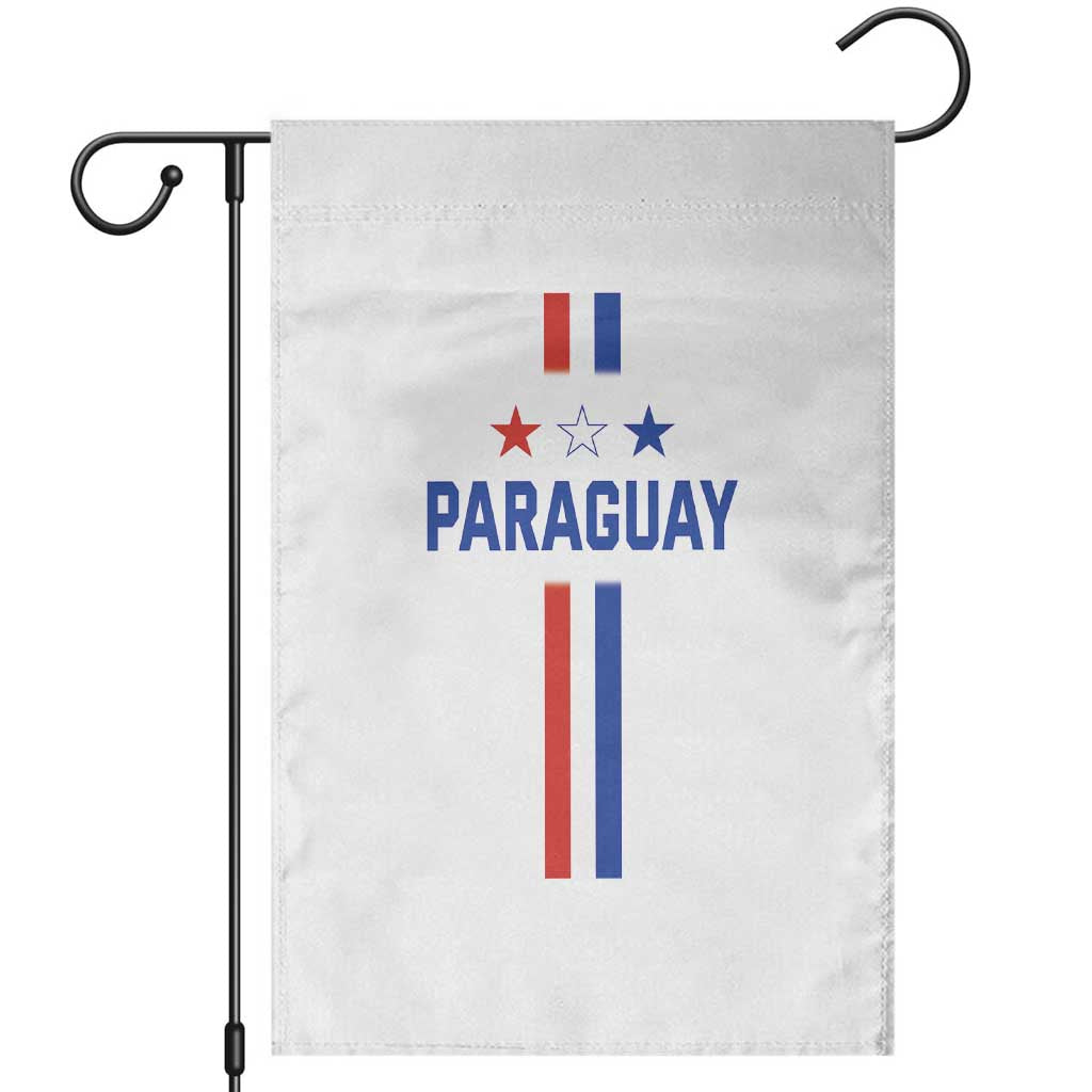 Paraguay Flag Soccer Jersey Style Graphic Garden Flag Patriotic Paraguaya Pride Football Fans Sports Spirit