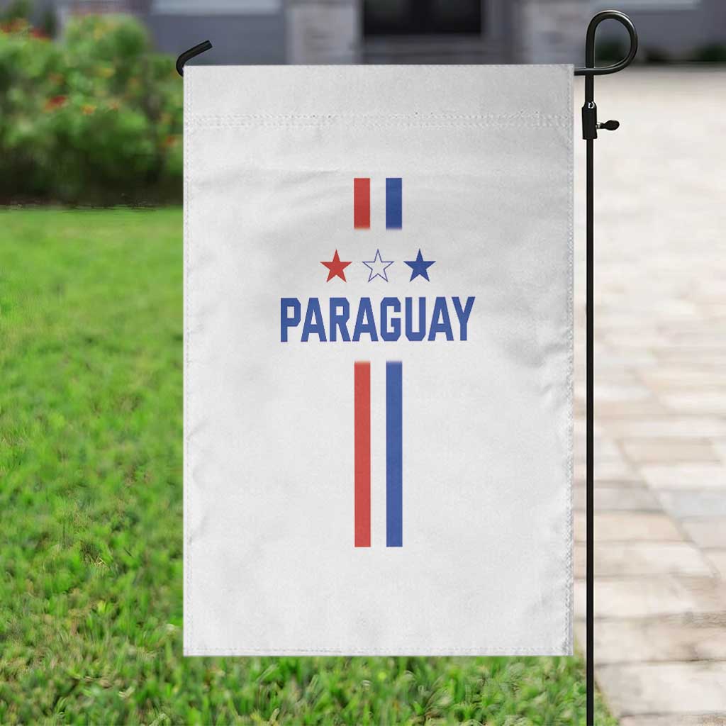 Paraguay Flag Soccer Jersey Style Graphic Garden Flag Patriotic Paraguaya Pride Football Fans Sports Spirit
