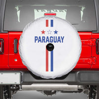 Paraguay Flag Soccer Jersey Style Graphic Spare Tire Cover Patriotic Paraguaya Pride Football Fans Sports Spirit
