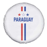 Paraguay Flag Soccer Jersey Style Graphic Spare Tire Cover Patriotic Paraguaya Pride Football Fans Sports Spirit