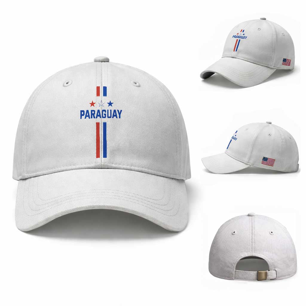 Paraguay Flag Soccer Jersey Style Graphic Baseball Cap Patriotic Paraguaya Pride Football Fans Sports Spirit