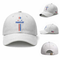Paraguay Flag Soccer Jersey Style Graphic Baseball Cap Patriotic Paraguaya Pride Football Fans Sports Spirit
