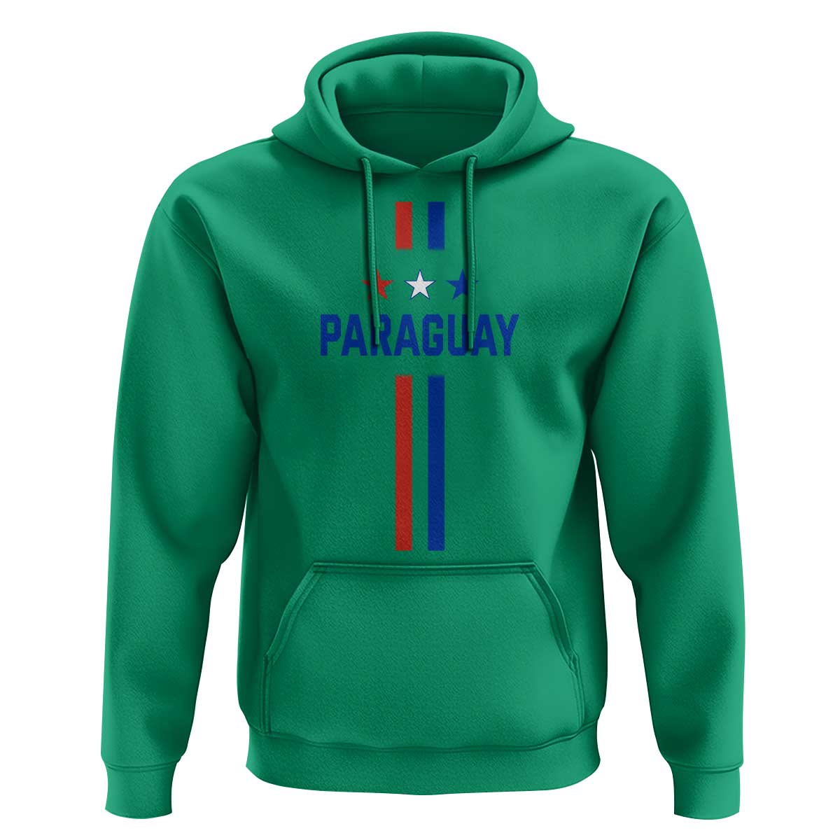 Paraguay Flag Soccer Jersey Style Graphic Hoodie Patriotic Paraguaya Pride Football Fans Sports Spirit