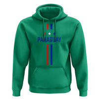 Paraguay Flag Soccer Jersey Style Graphic Hoodie Patriotic Paraguaya Pride Football Fans Sports Spirit