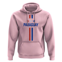 Paraguay Flag Soccer Jersey Style Graphic Hoodie Patriotic Paraguaya Pride Football Fans Sports Spirit