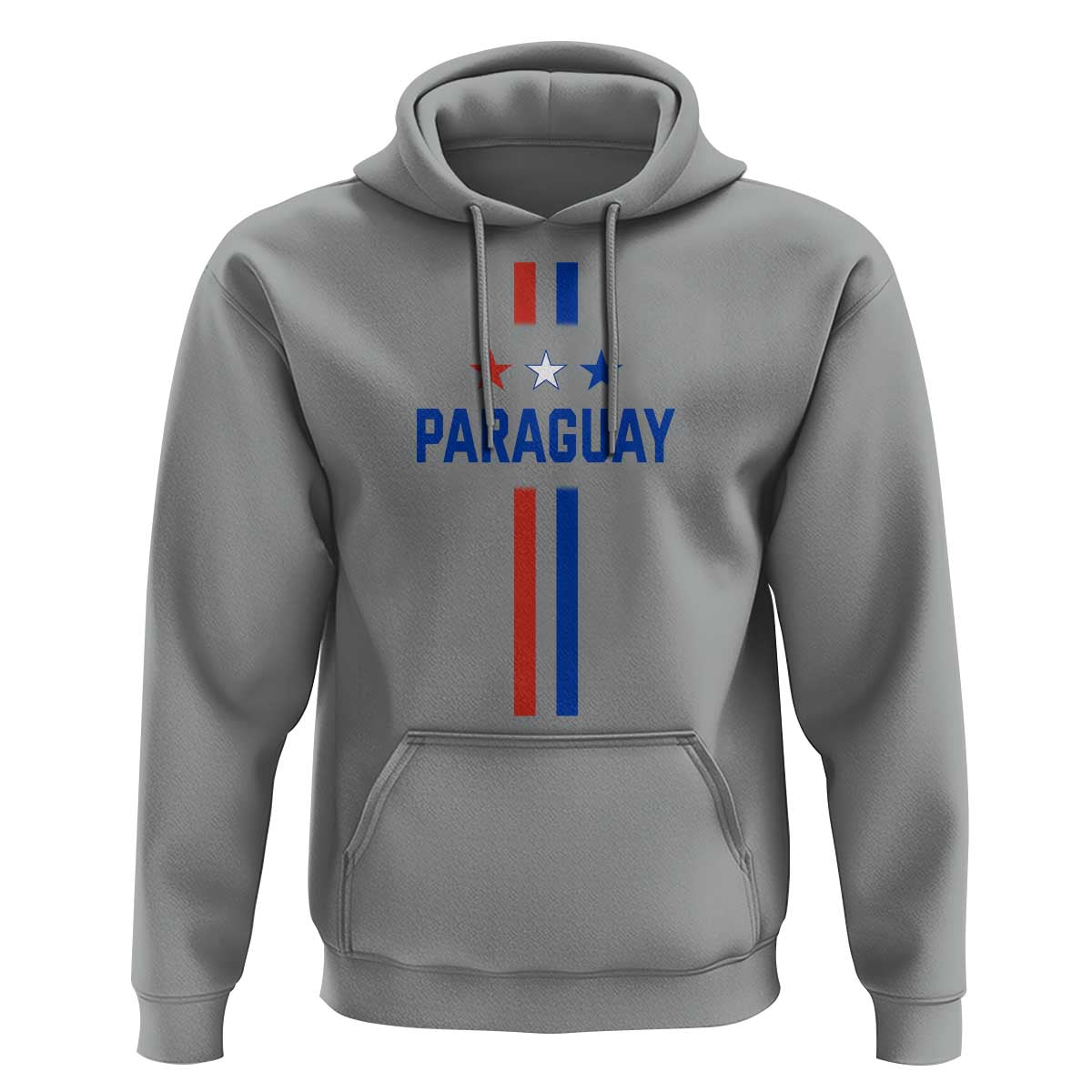 Paraguay Flag Soccer Jersey Style Graphic Hoodie Patriotic Paraguaya Pride Football Fans Sports Spirit
