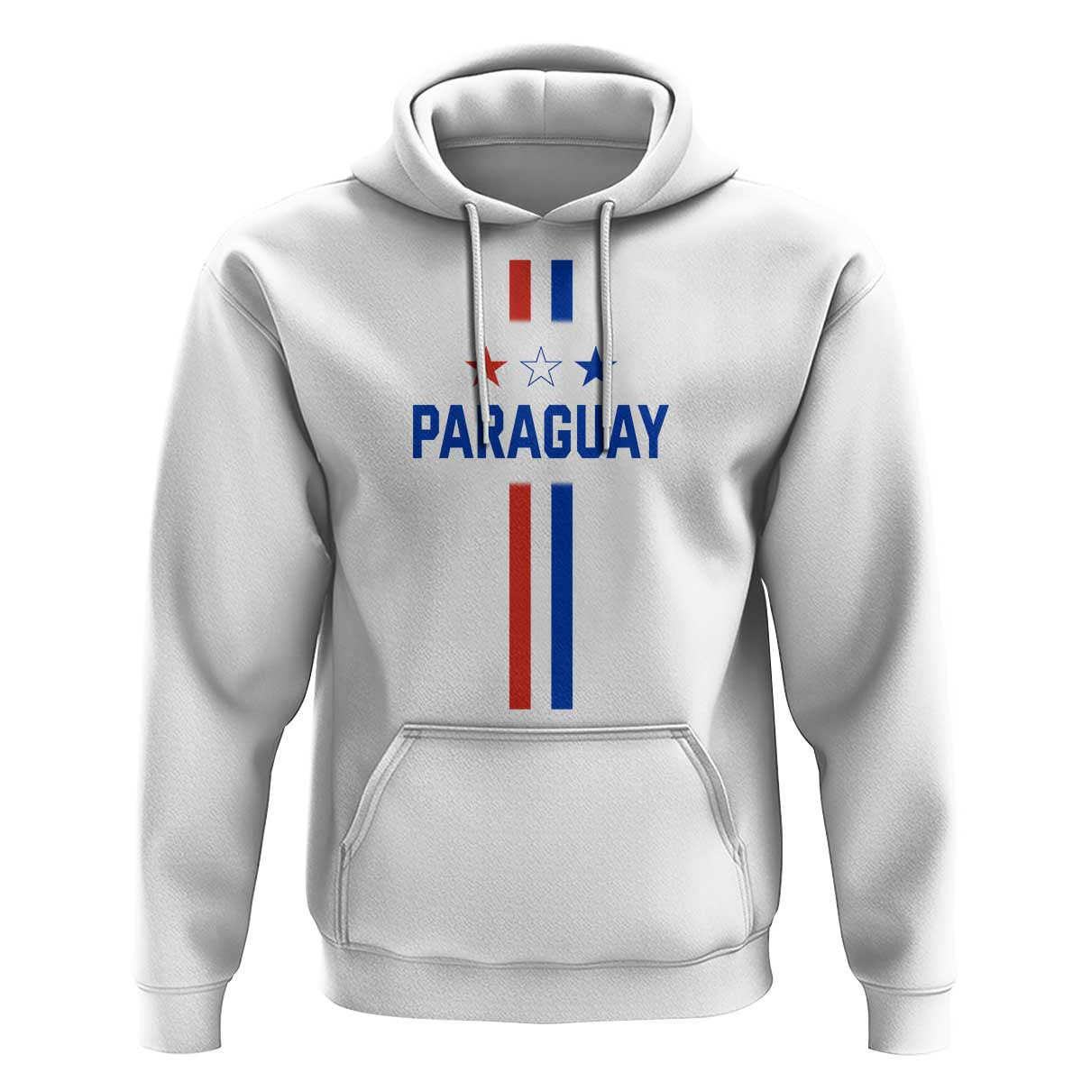 Paraguay Flag Soccer Jersey Style Graphic Hoodie Patriotic Paraguaya Pride Football Fans Sports Spirit