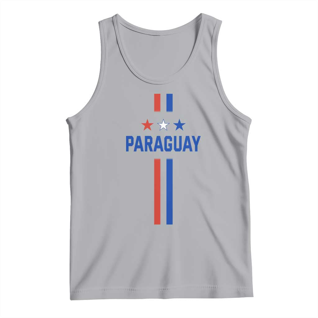 Paraguay Flag Soccer Jersey Style Graphic Tank Top Patriotic Paraguaya Pride Football Fans Sports Spirit