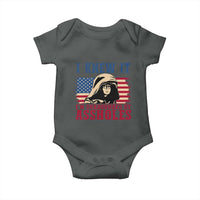 Funny I Knew It Im Surrounded by Axxholes Sci-fi Meme Baby Onesie Patriotic Space Parody USA Flag Sarcastic 1980s Movie Quote