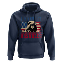Funny I Knew It Im Surrounded by Axxholes Sci-fi Meme Hoodie Patriotic Space Parody USA Flag Sarcastic 1980s Movie Quote