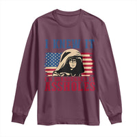 Funny I Knew It Im Surrounded by Axxholes Sci-fi Meme Long Sleeve Shirt Patriotic Space Parody USA Flag Sarcastic 1980s Movie Quote