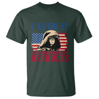 Funny I Knew It Im Surrounded by Axxholes Sci-fi Meme T Shirt Patriotic Space Parody USA Flag Sarcastic 1980s Movie Quote