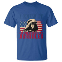 Funny I Knew It Im Surrounded by Axxholes Sci-fi Meme T Shirt Patriotic Space Parody USA Flag Sarcastic 1980s Movie Quote