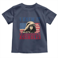 Funny I Knew It Im Surrounded by Axxholes Sci-fi Meme Toddler T Shirt Patriotic Space Parody USA Flag Sarcastic 1980s Movie Quote