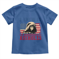 Funny I Knew It Im Surrounded by Axxholes Sci-fi Meme Toddler T Shirt Patriotic Space Parody USA Flag Sarcastic 1980s Movie Quote