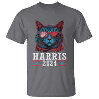 Harris 2024 T Shirt Childless Cat Lady For President American Flag - Wonder Print Shop