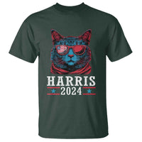 Harris 2024 T Shirt Childless Cat Lady For President American Flag - Wonder Print Shop
