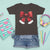 Red Coquette Bow Santa Retro Christmas Vibe T Shirt For Kid - Wonder Print Shop