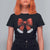Red Coquette Bow Santa Retro Christmas Vibe T Shirt For Women - Wonder Print Shop