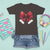 Red Coquette Bow Santa Christmas Vibe T Shirt For Kid - Wonder Print Shop