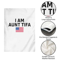 Funny I Am Aunt Tifa Garden Flag Sarcastic Political Meme American Flag - Wonder Print Shop