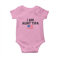 Funny I Am Aunt Tifa Baby Onesie Sarcastic Political Meme American Flag - Wonder Print Shop