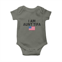 Funny I Am Aunt Tifa Baby Onesie Sarcastic Political Meme American Flag - Wonder Print Shop