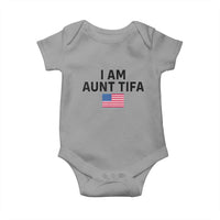 Funny I Am Aunt Tifa Baby Onesie Sarcastic Political Meme American Flag - Wonder Print Shop