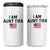 Funny I Am Aunt Tifa 4 in 1 Can Cooler Tumbler Sarcastic Political Meme American Flag - Wonder Print Shop